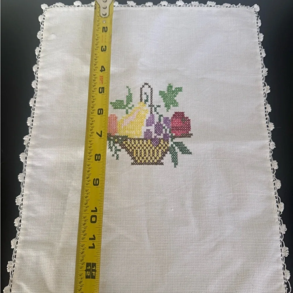 Elegant White Embroidered Linen